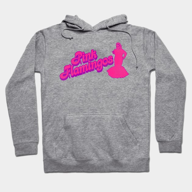 Pink Flamingos Hoodie by darklordpug